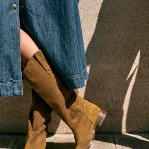 Sezane - GABRIELLE LOW BOOTS - Taupe - Size 8